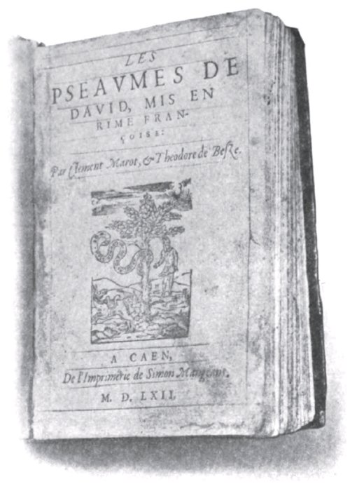 The Genevan Psalter, Facsimile of Title Page.
