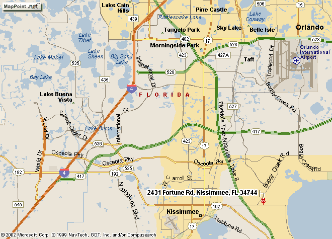 Kissimmee Area Map